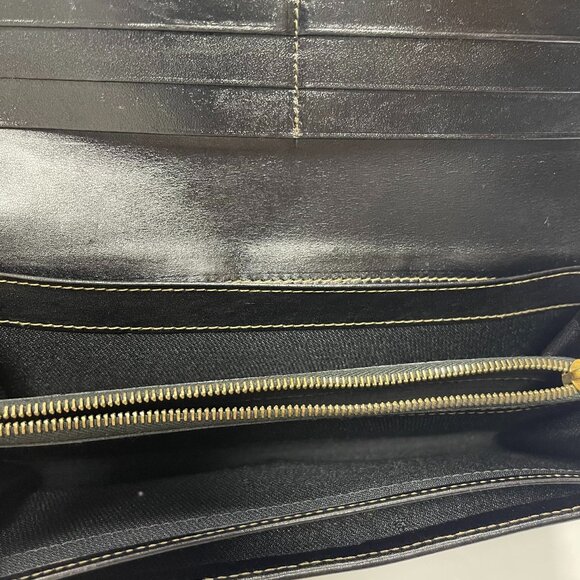 Fendi Vintage Pequin Striped Flap Wallet - Pecan - Preowned - Picture 11 of 14